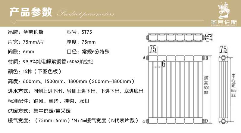 圣劳伦斯铜铝复合75 75 参数1