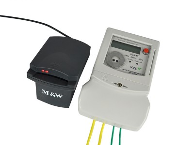 单相插卡式预付费电能表 出租房 家用单相预付费电表 智能电表图2