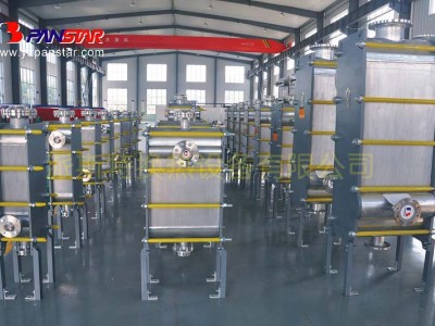 合资品牌派斯特供用电厂烟羽脱白用浆液冷却器 全焊接冷却器图3