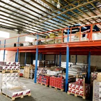 易达广州仓储货架厂 二层组合式钢结构阁楼平台货架