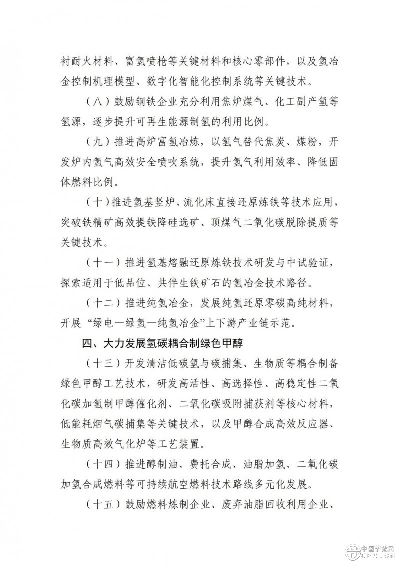 工业和信息化部等三部门关于印发《加快工业领域清洁低碳氢应用实施方案》的通知