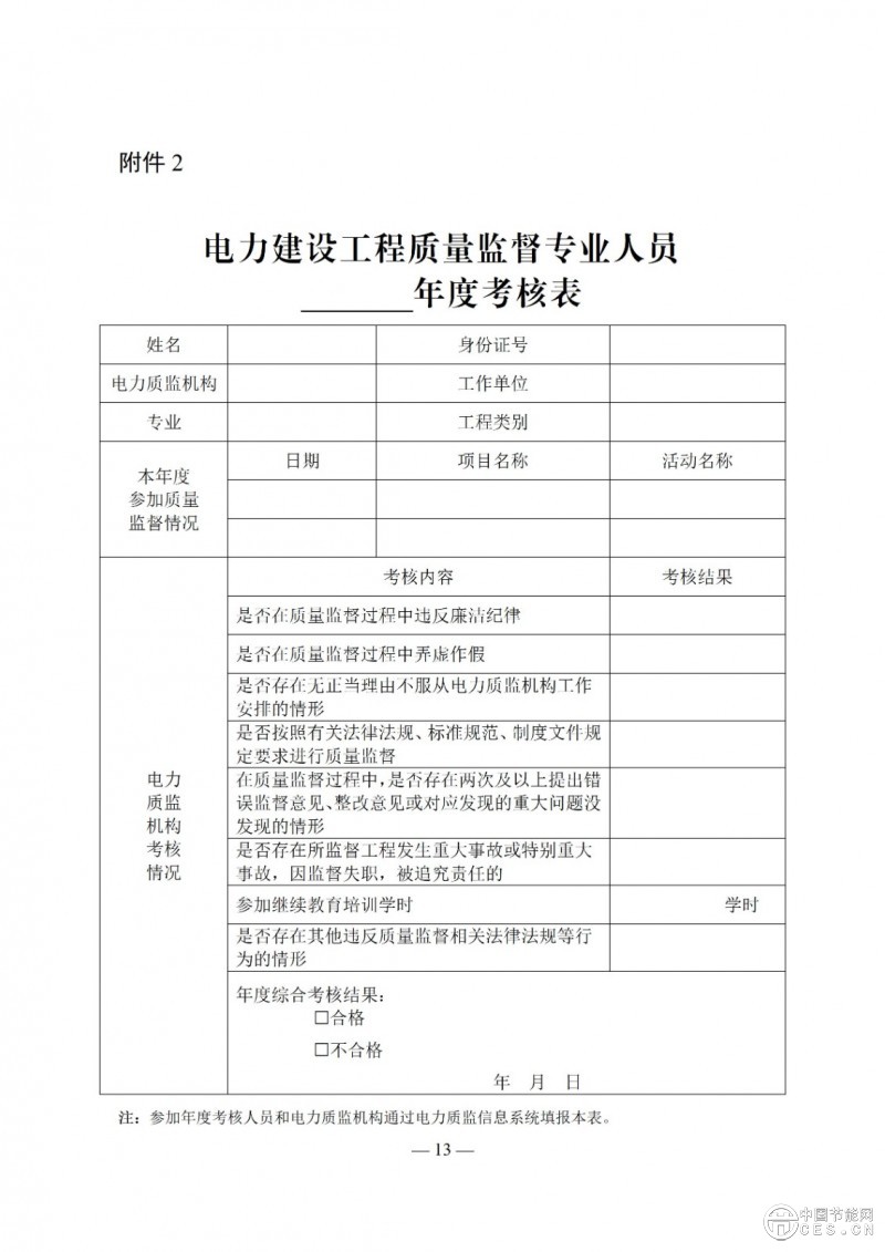 国家能源局关于印发《电力建设工程质量监督专业人员培训考核和专家库管理办法》的通知