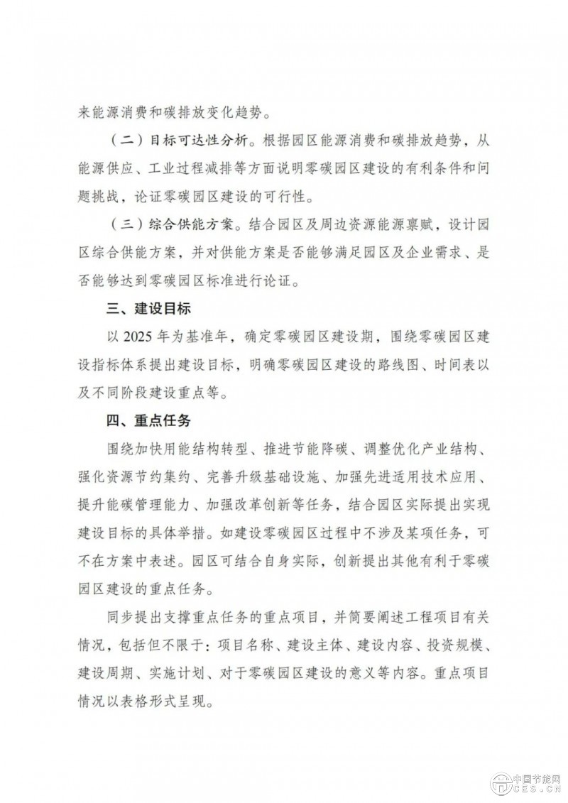 国家发展改革委 工业和信息化部 国家能源局关于开展零碳园区建设的通知