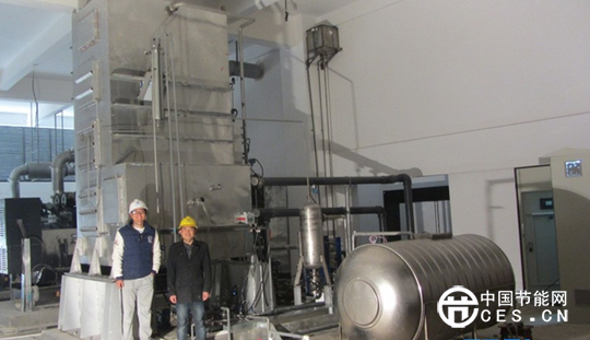 图：日产60吨淡水的柴油机余热海水淡化示范系统(珠海桂山岛)