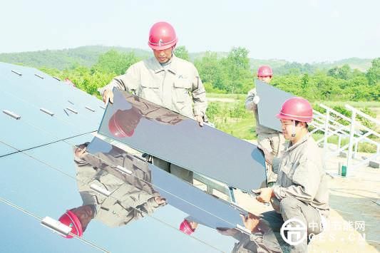 湖北大堰村高效农业光伏发电示范园预计5月底建成并网