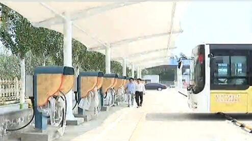 包头市纯电动公交充电站高效运营极大提高节能环保